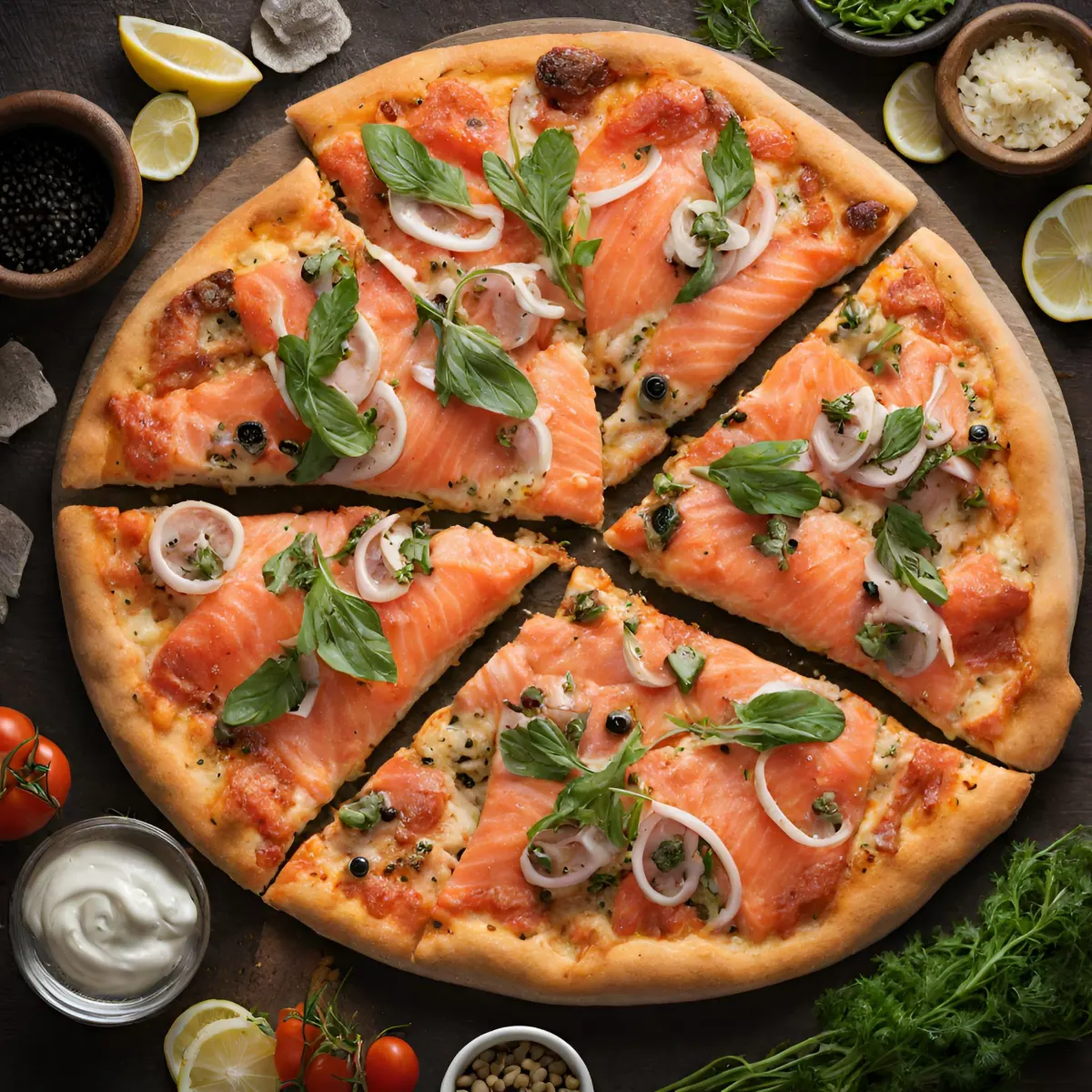 Pizza Saumon